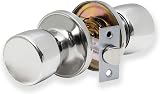 XFORT Tulip Passage Knob Set Polished Chrome for Internal Doors 35-45mm