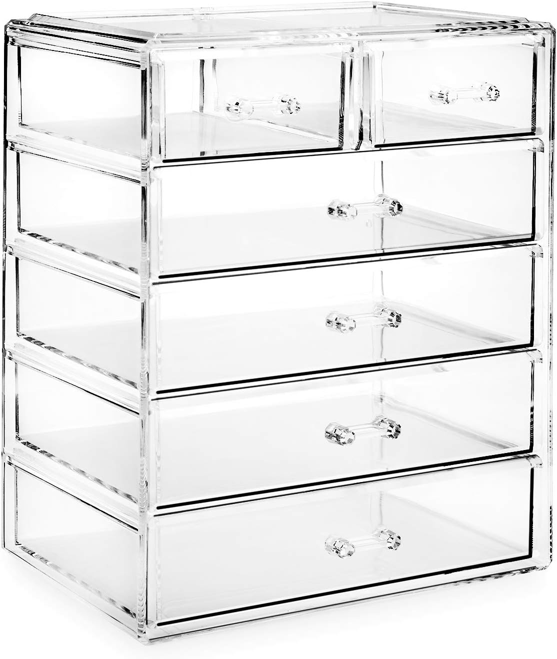 Amazon Com Casafield Acrylic Cosmetic Makeup Organizer Jewelry
