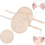 BROLEO Underarm Sweat Pads Cotton Absorbent Reusable 2 Pieces Men Fitted view 2