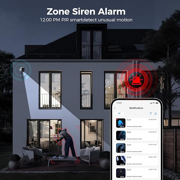 4K SECURITY CAMERAS WIRELESS OUTDOOR, BATTERY SECURITY CAMERA, 8MP COLOR NIGHT VISION, NO MONTHLY FEES, AI DETECTION, PIR DETECTION, ALEXA & GOOGLE ASSISTANT, EASY SETUP, 2.4 GHZ WI-FI, IP67