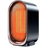 Space Heater, Portable Small Heaters for Indoor Use, Electric Desk Heater with Overheat and Tip-Over Protection, Mini Persona
