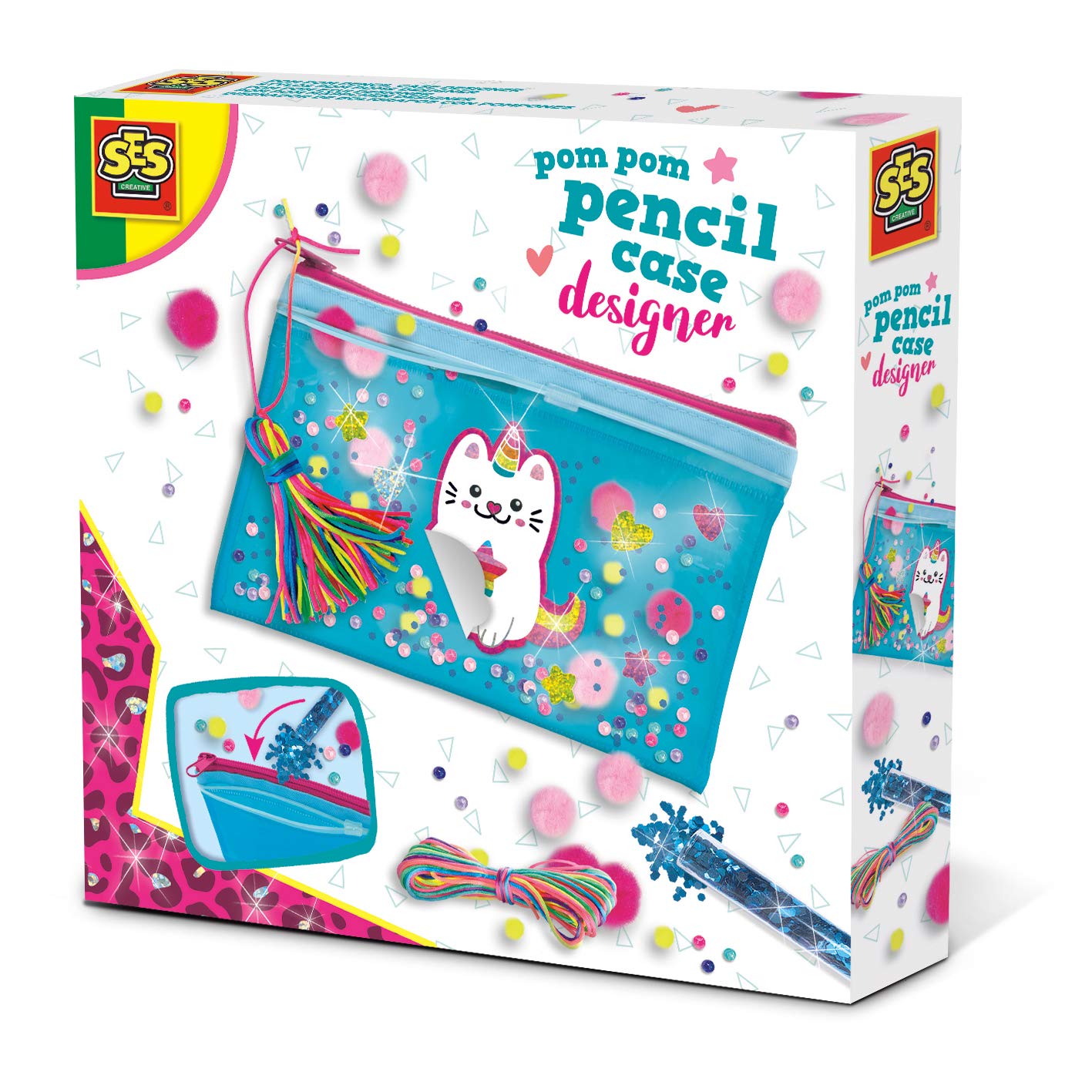 SES Creative 00103 pom Pencil case Designer
