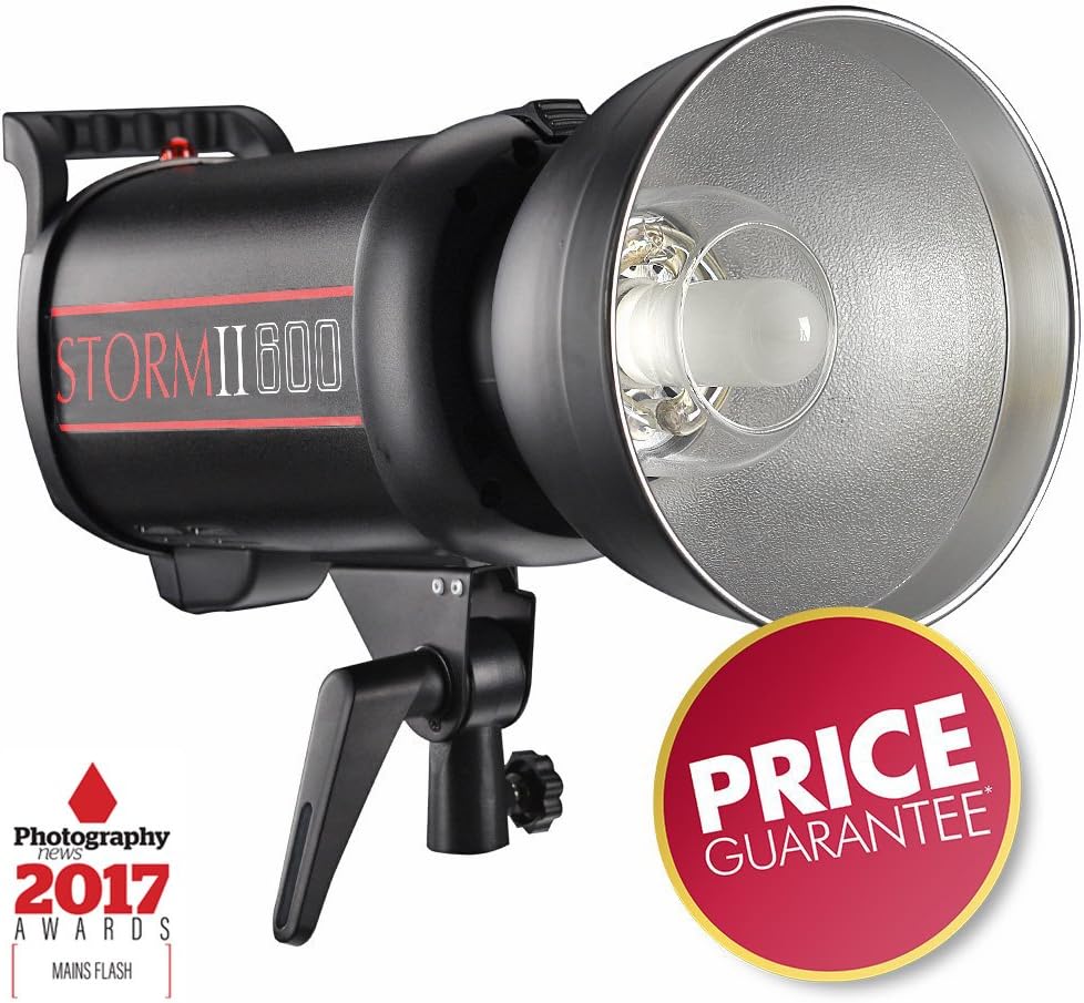 PIXAPROA   STORM II 600 QT600IIM 600Ws High Speed Fan Cool 1 8000s Studio Strobe Flash HSS Bowens SFitting 2 4G  2 Year UK Warranty  Fast Delivery  UK Stock  VAT Registered  Single Head  STORM II 600 