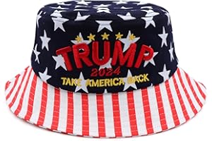 XYWLWOER Trump 2024 Bucket Hats for Men Women,Donald Trump MAGA hat Make America Great Again Hat 3D Embroidery MAGA Baseball Caps