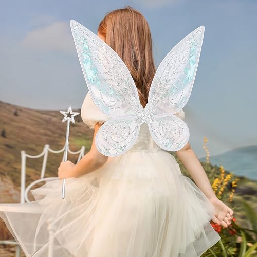 Fairy Wings for Adults,Butterfly Wings for Girls,Angel Wings,Fairy Costume  for Women Halloween Dress Up Party Favor (Silver) in Kenya
