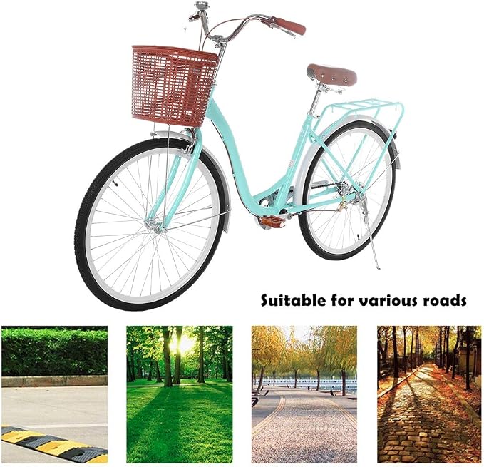 Womens Cruiser Classic Bicycle Basket