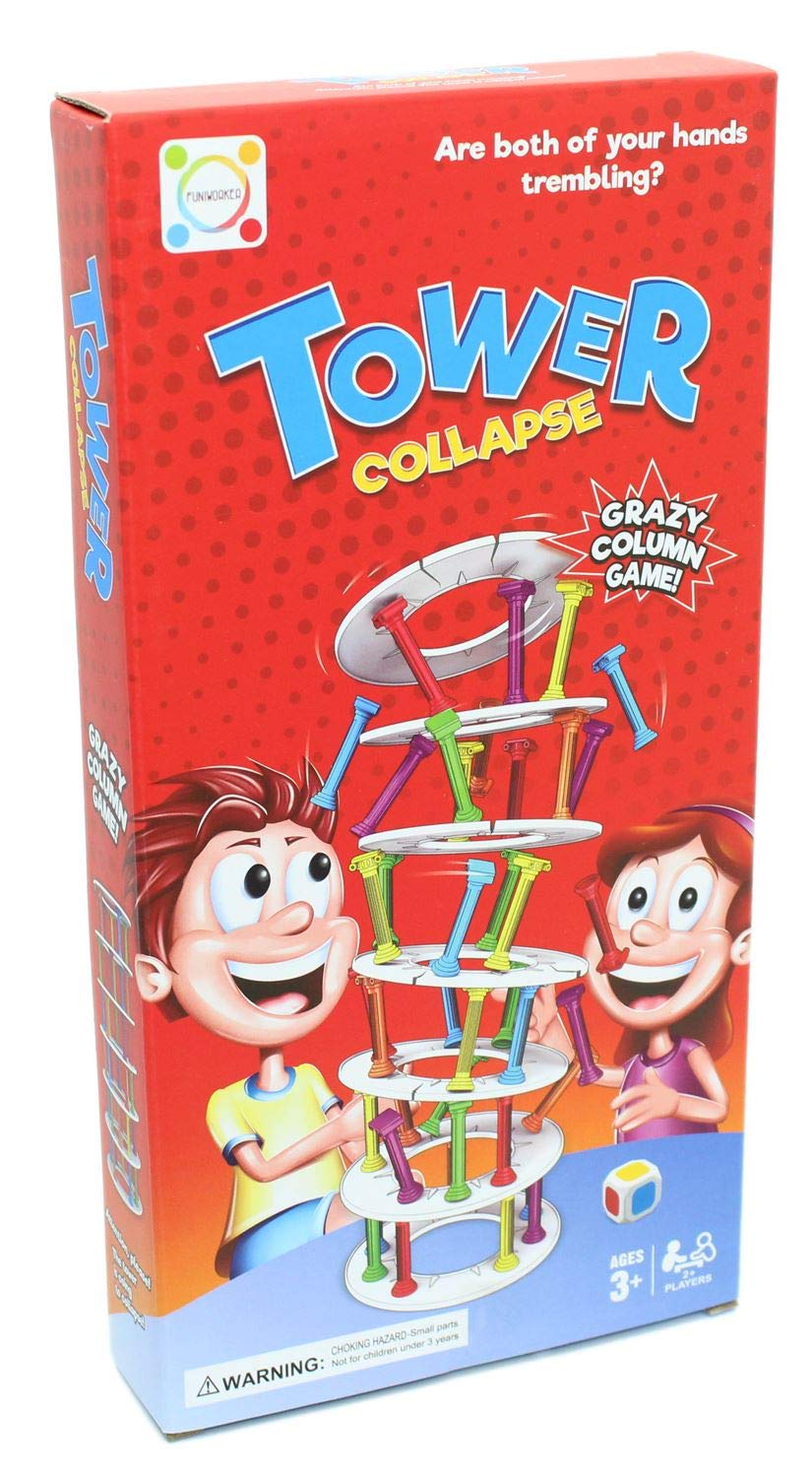 Carousel Toys and Gifts Crazy Column Collapsing Tower Game ~ Family Games Night