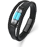 Starnny Turquoise Bracelet for Men Leather Men Bracelet