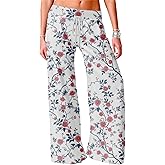 domirica Wide Leg Lounge Pants Women Plus Size Elegant Trousers Elastic Waist Pants Drawstring Business Casual Trousers