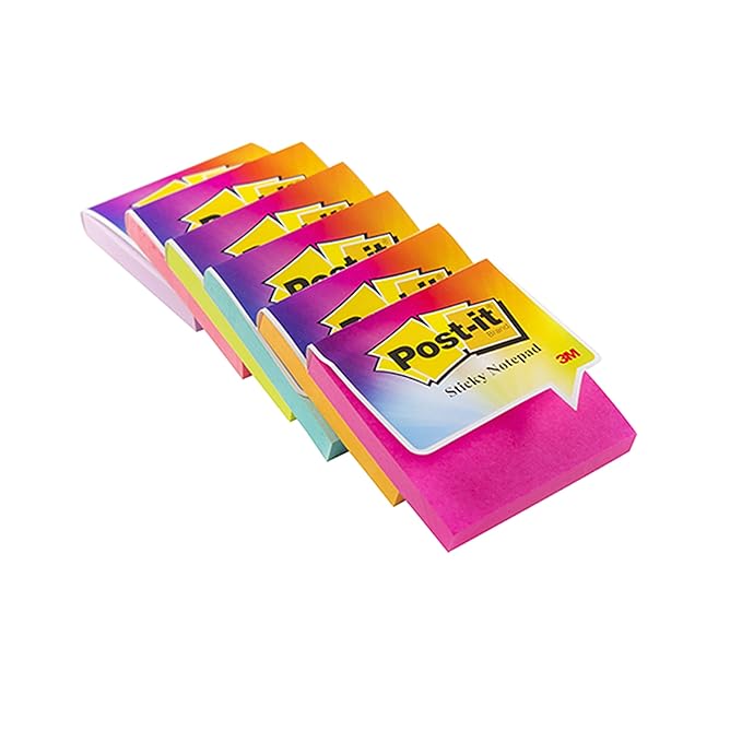 Postit Color Notes(3"x3") Pack of 3 (3x100 sheets , colors may vary