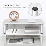 suptek Monitor Stand Riser White Metal 3 Heights MST003W 370x235mm 20kg view 5
