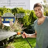 FANHAO Programmable Sprinkler Timer, Child Lock, Rain Delay, Blue view 4