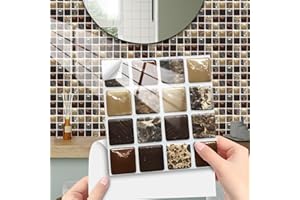 100 Sheets Peel and Stick Tile Stickers Tiles Peel and Stick Wall Subway Tile for Bathroom, Fireplace, Laundry Table, Stair D