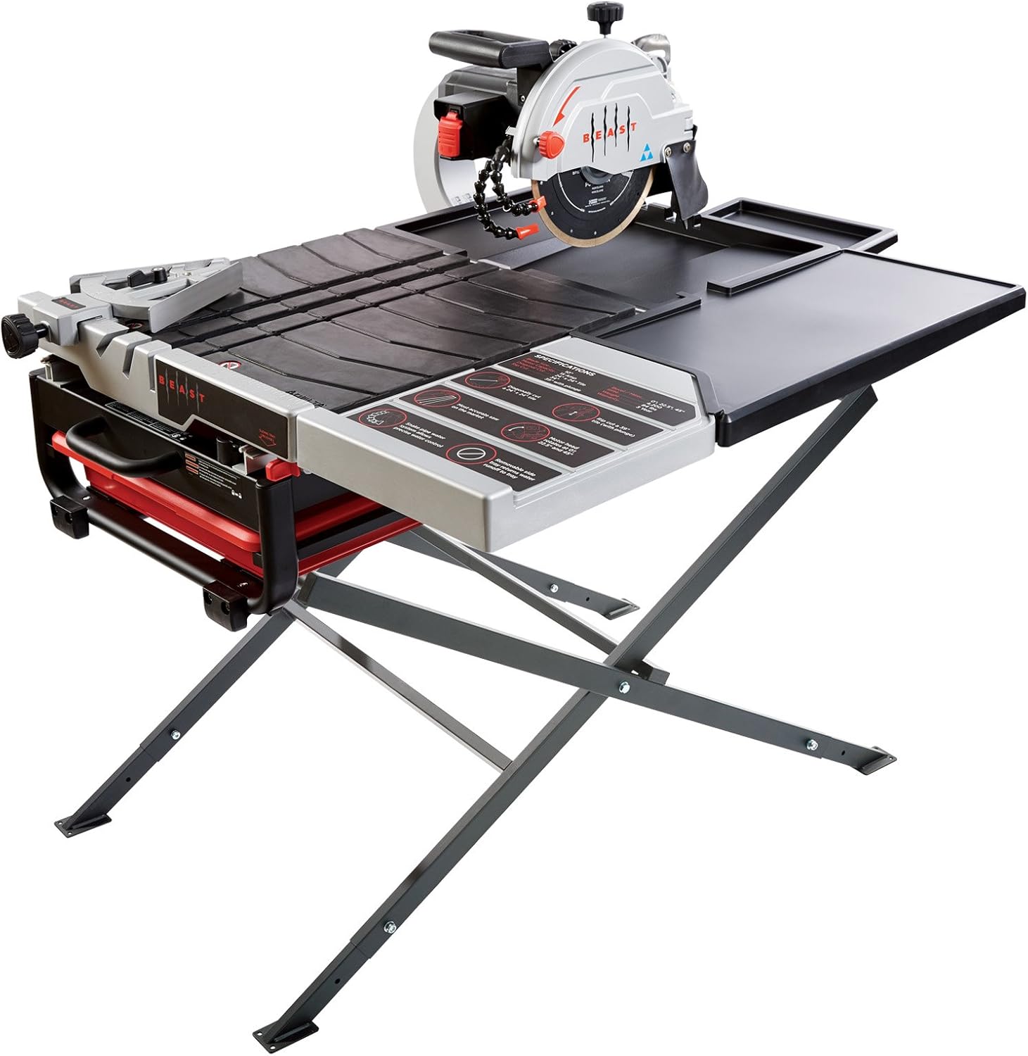 Lackmond Beast Wet Tile Saw 7" Portable Jobsite Cutting Tool with