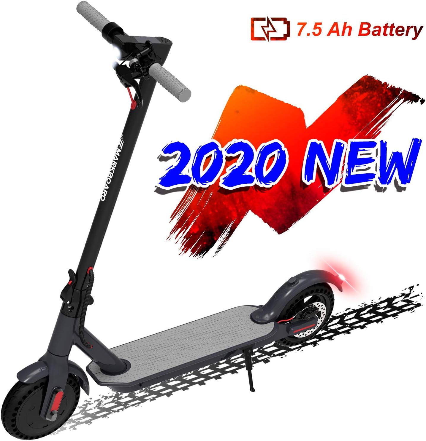 MARKBOARD Electric Scooters Adult, 8.5 Inch Folding Scooter Maximum speed 25km/h, Anti-Skid Tire and LCD Screen, Waterproof, For Adults and Teenagers