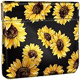 Simikol Squeeze Coin Purse Pouch Change Holder Mini Purse Coin Pocket for Handbag,Sunflowers
