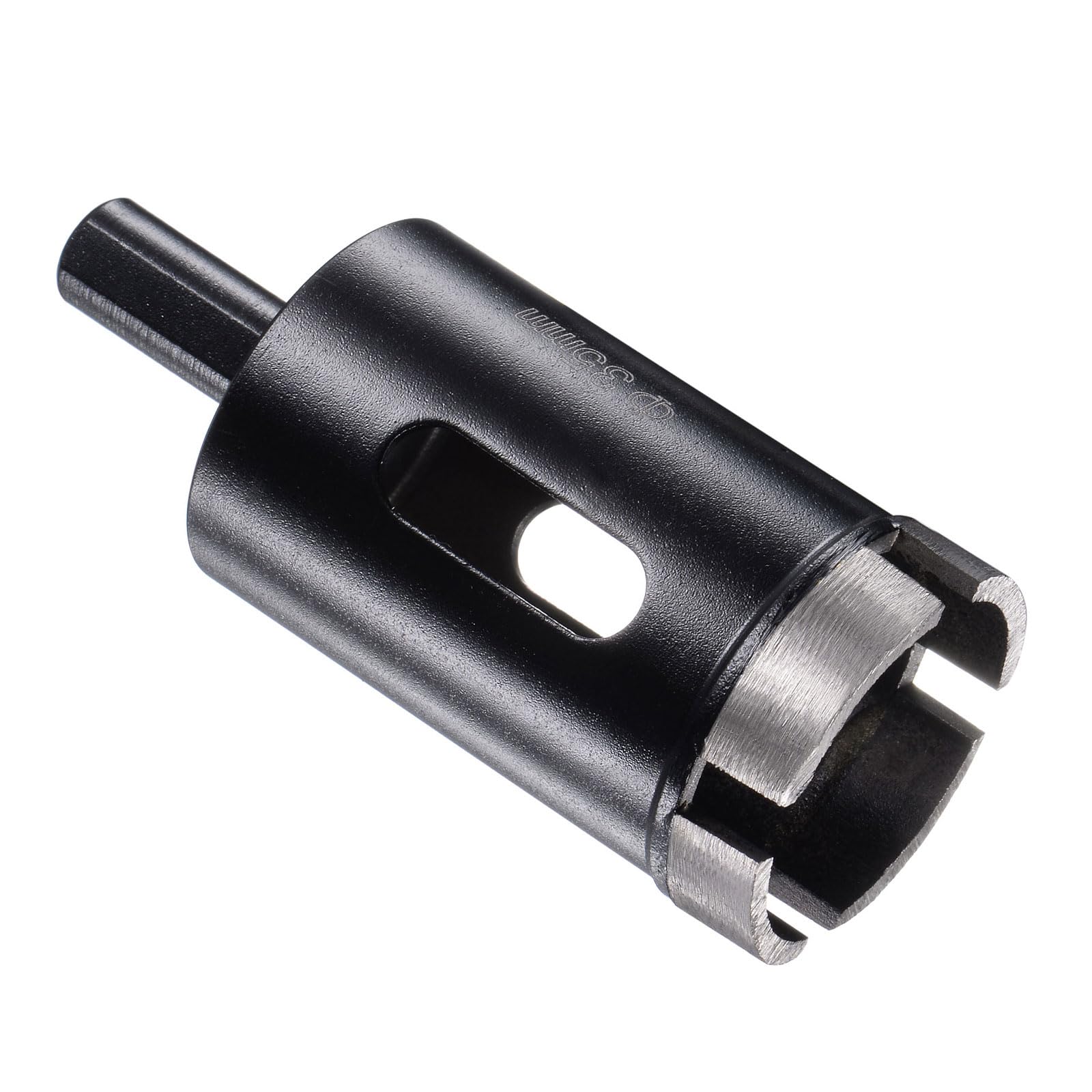 CoCud Diamond Core Drill Bit, 35mm Dia Triangle Shank, Tiles Stones Marble Concrete Dry/Wet Hole Saws Black - (Applications: for M10 Angle Grinder), 1-Piece