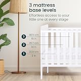 Tutti Bambini Rio 2-in-1 Cot Bed with Top Changer White 0-6y 140x70 view 3