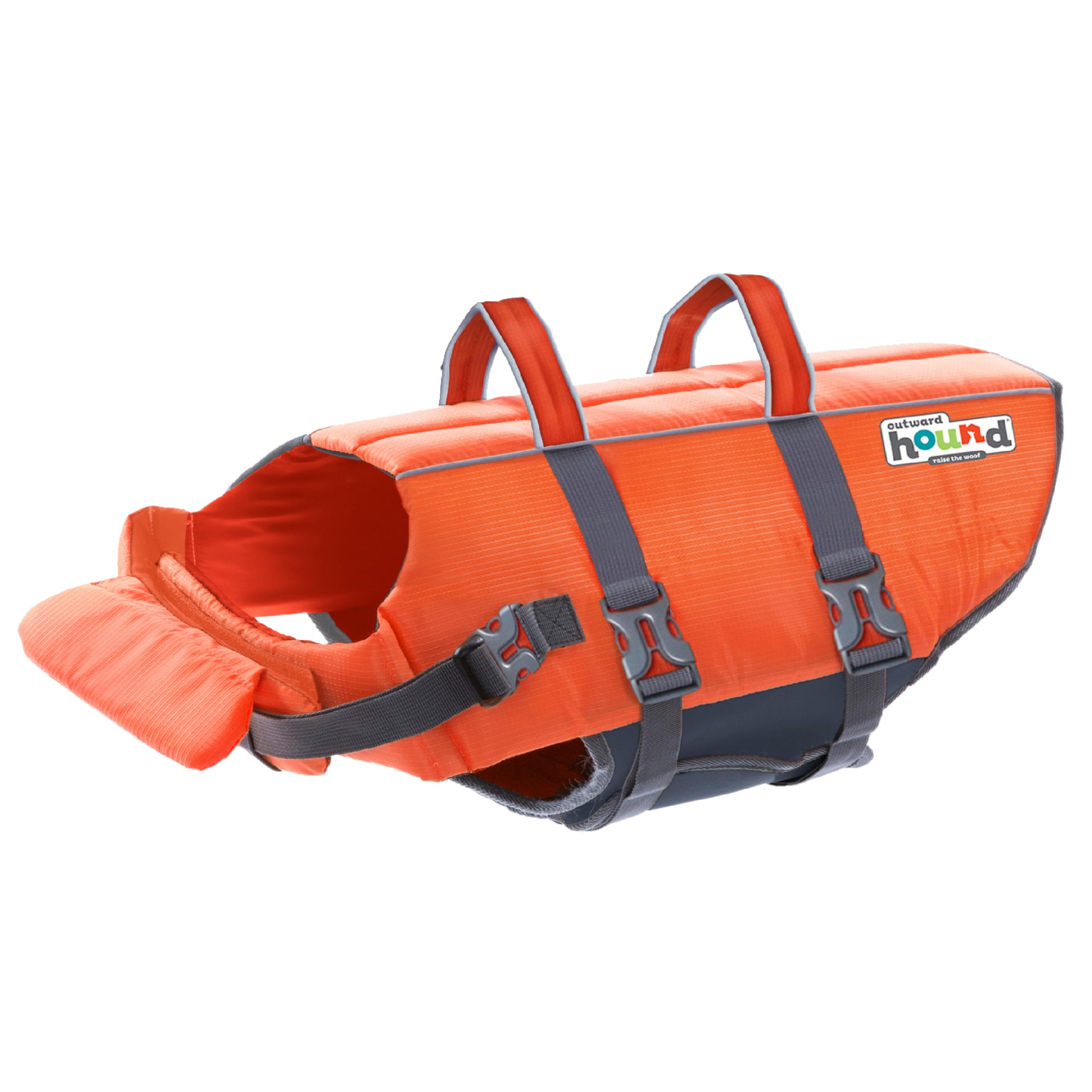 Photo 1 of Outward Hound Granby Splash Dog Life Jacket, High-Buoyancy Dog Life Vest for Swimming, Boating, and Water Safety, Large, Orange