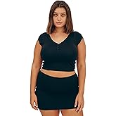 Organic Basics Womens Core Sport Short Sleeve Henley V-Neck Tee