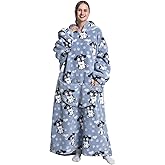 Msrlassn Oversized Wearable Blanket Hoodie for Adults - Extra Long Womens Blanket Sweatshirt