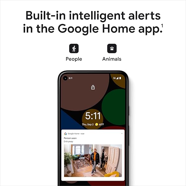 GOOGLE NEST SECURITY CAM (WIRED) – 2ND GENERATION – FOG, 1080P, MOTION ONLY