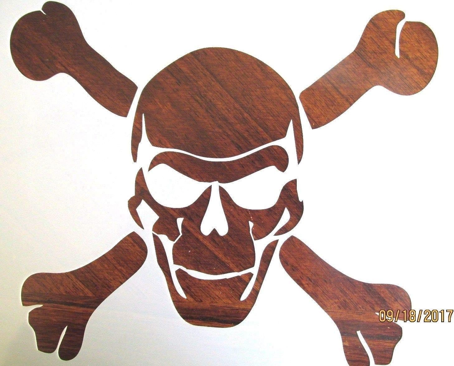 OutletBestSelling Reusable Sturdy Skull and Crossbones Stencil Reusable 10 mil