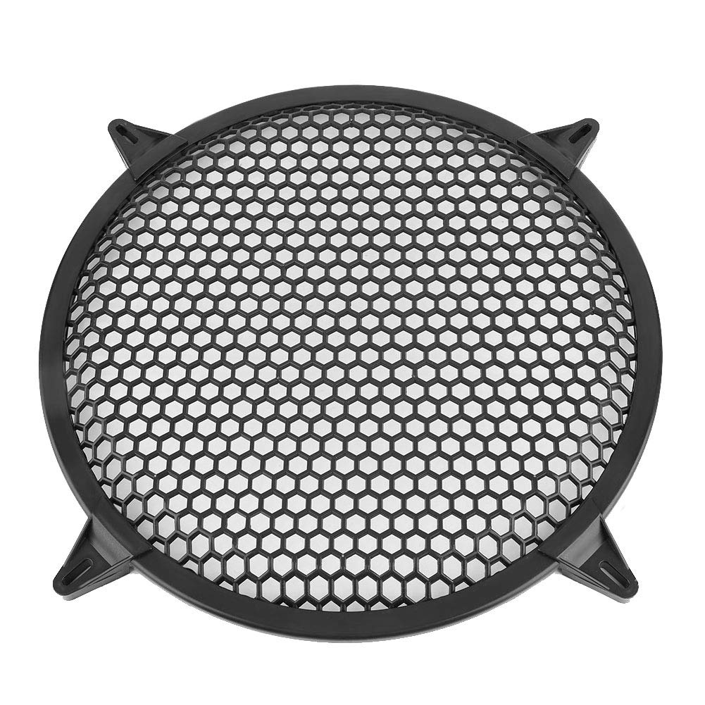 Speaker Cover, 12inch Car Audio Subwoofer Circle Grill Mesh Sub Woofer Circular Protector Cover Modification Protect Guard Black