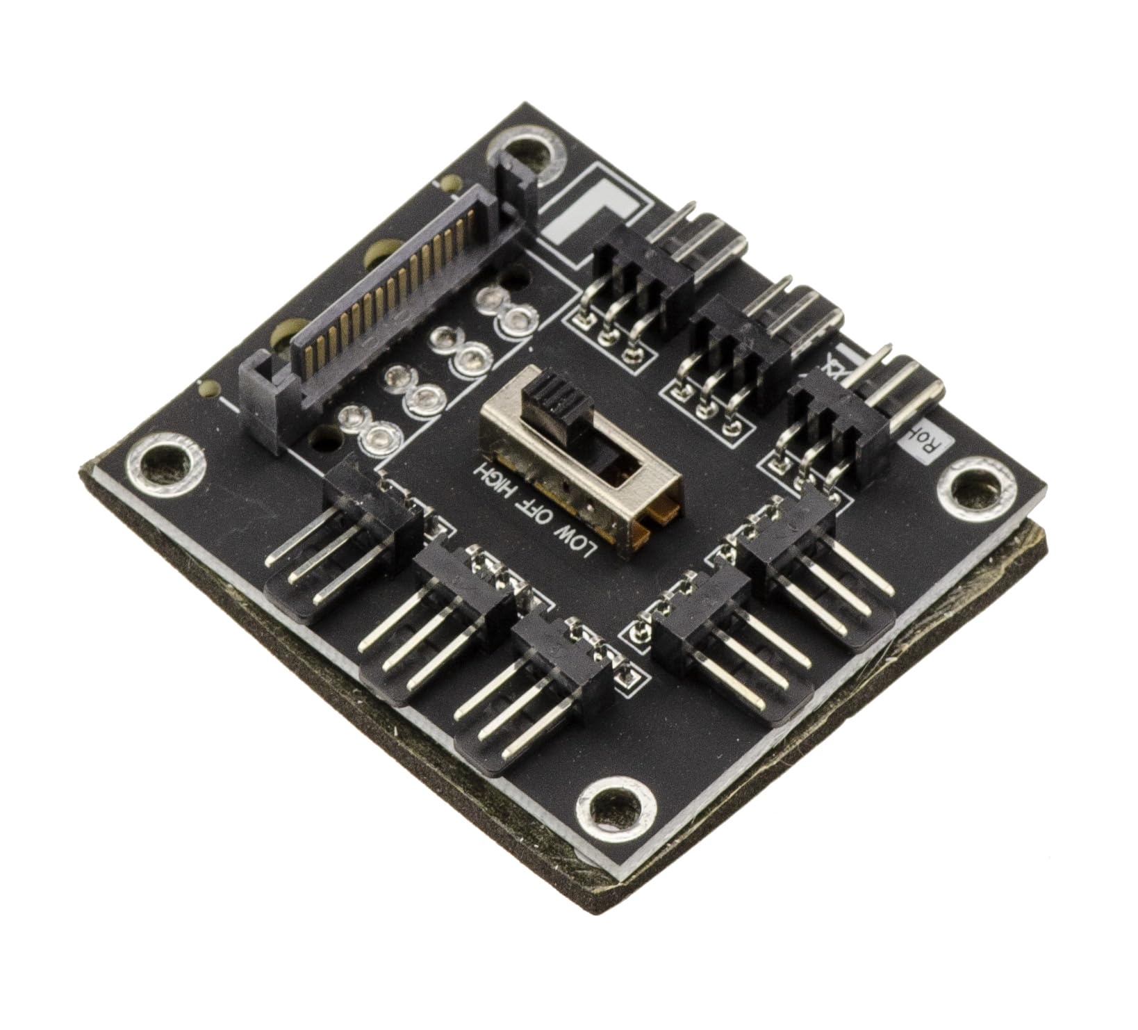 KALEA-INFORMATIQUE Splitter replicator for 8-WAY fan socket with Fast/Off/Slow selection. For screwing or gluing, with SATA power plug