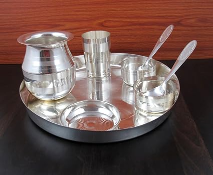 pure silver thali set for baby