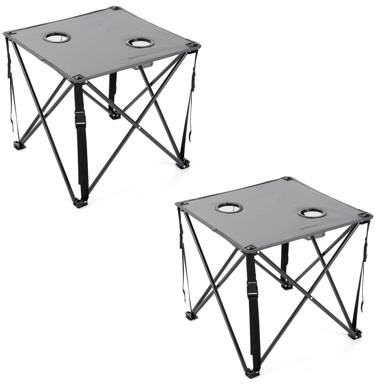 Photo 1 of ***Partial set****
1- ARROWHEAD OUTDOOR 26” (66cm) Heavy-Duty Portable Camping Folding Table, 2 Cup Holders, Compact, Square, Carrying Case Included, Steel Frame, High-Grade 600D Canvas