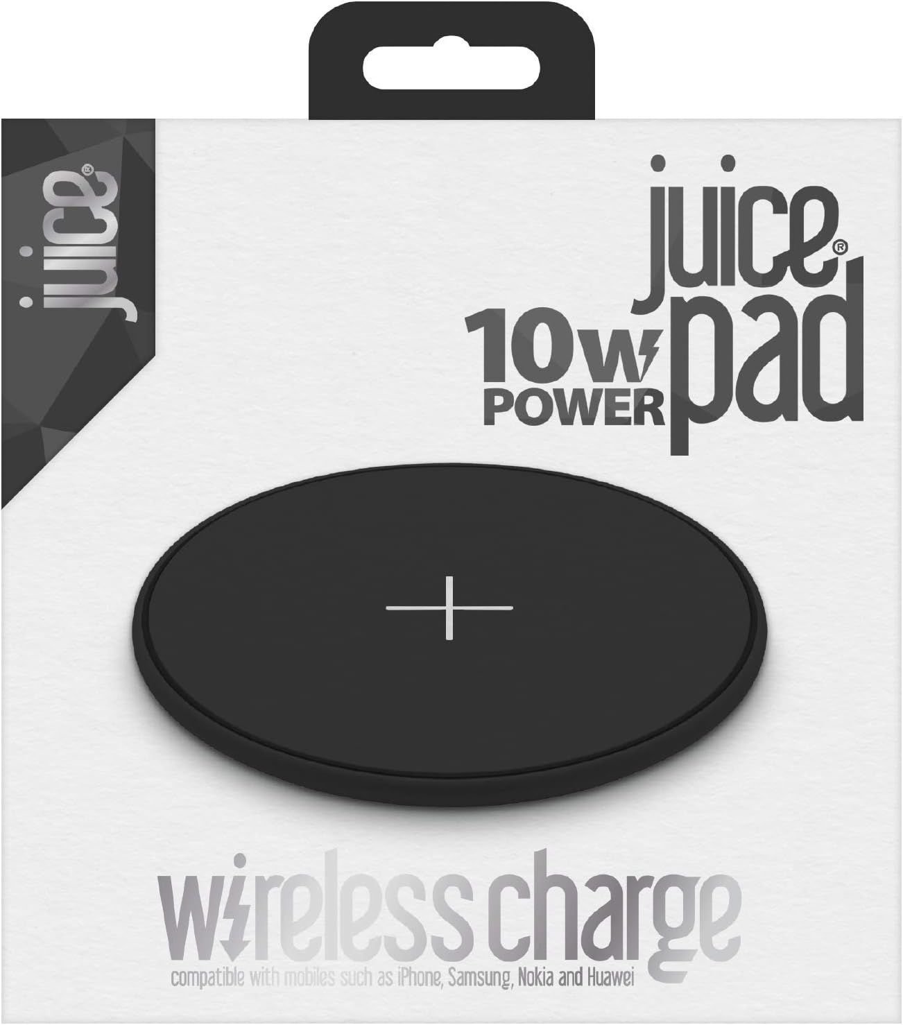 Juice Wireless Charging QI Compatible 10 W Pad for Apple iPhone Samsung, Huawei - Black - Image 3