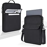 13 inch Laptop Sleeve Case Shoulder Bag for 2025 MacBook Air 13.6 in M4 M3 M2, Padded Shockproof Carrying w/Accessory Pocket