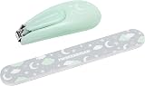 Tweezerman Baby Fingernail Clipper for Infants with Matching Night Sky Nail view 1
