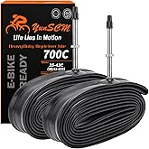 700C Heavy Duty Bike Tubes 700x35C/38C/40C/43C 60mm Presta Valve 700C Bicycle Tubes for 700x35C 700x36C 700x38C 700x40C 700x42C 700x43c (35/43-622) Bike Tire Tubes 2-PCS