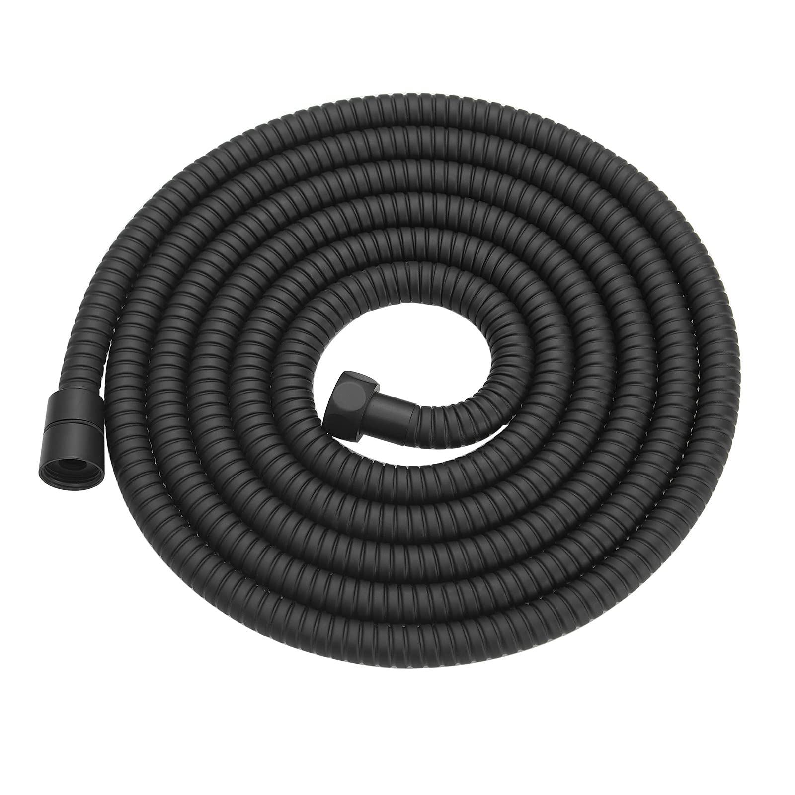 Photo 1 of RUMOSE 118 inches Shower Hose Shower Head Extension Hose Extra Long Stainless Steel Shower Tube Attachment Flexible Handheld Shower Sprayer Hose, Matte Black