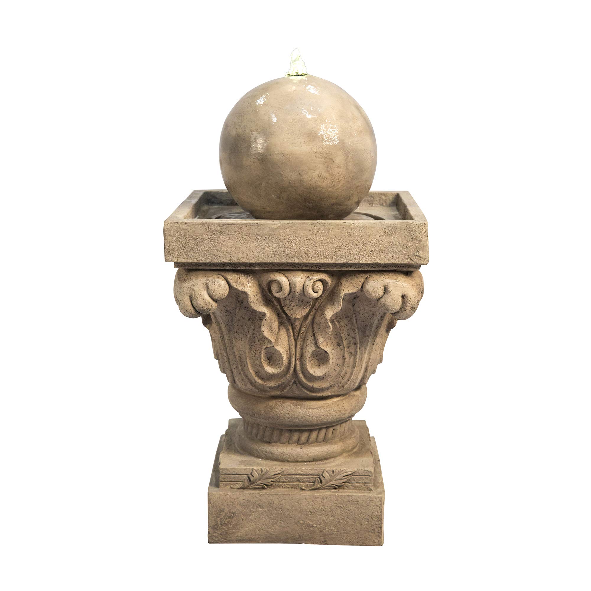 Peaktop VFD8405-EU Waterfall Fountain Sand 38 x 38 x 70.5 cm