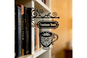 Custom Book Shelf Divider with Hanging Sign, Decorative Metal Bracket Personalized Metal Plaque Home Library Accessories for 