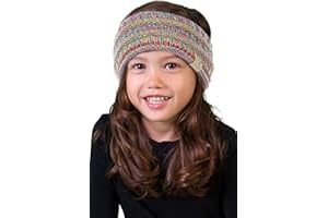 Funky Junque Kids Headwrap Baby Toddler Knit Fuzzy Lined Head Wrap Headband Ear Warmer