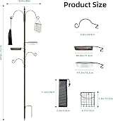 Urban Deco Bird Feeding Station Kit with Deluxe Feeders and Tray view 2