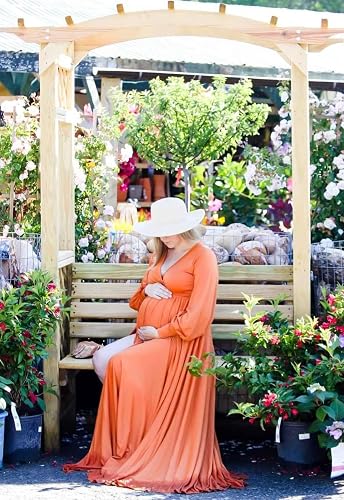 strapless open back dress See-Through Half Sleeves A Line Maternity Dress