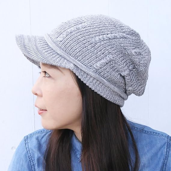 Amazon Co Jp ノーブランド品 コットンニットキャスケット ケーブル Ks ツバ付き サマーニット帽子 キャップ Uvカット ニット帽 ツバ サマー コットン 無地 シンプル 夏用 メンズ レディース グレー ホワイト 服 ファッション小物