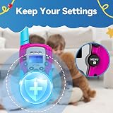 Retevis RT388 Kids Walkie Talkies VOX, Flashlight, 8 Volume Levels, Blue-Pink view 3