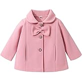 JEELLIGULAR Toddler Baby Girl Coats Kids Cloak Button Warm Thick Jacket Clothes Baby Fall Winter Outwear Clothes Set