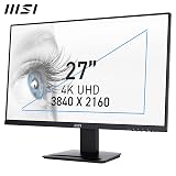 MSI PRO MP273U 27 Inch UHD IPS Monitor with PIP/PBP HDMI DP view 2