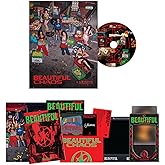 KATSEYE - [BEAUTIFUL CHAOS] (BEAUTIFUL Ver.) Photobook + Photocard + Folded Poster + Postcard + Sticker Pack + CD + Mini Zine