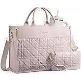 LOVEVOOK Laptop Tote Bag for Women,Waterproof Leather Work Bag for Teacher,Business Office Work Bag Briefcase,Gifts for Women