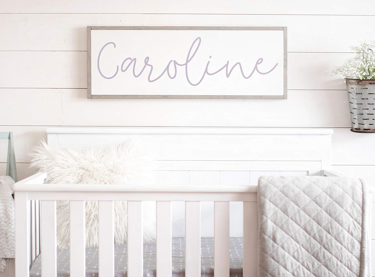 rustic name signs nursery