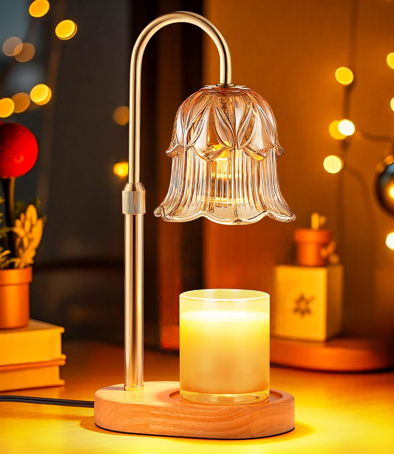 Vintage glass flower design