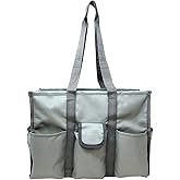 Lucazzi Utility Tote Bag with Zipper Top - Large Multipurpose Tote Organizer Bag | with Zipper Top, Multipurpose